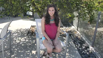 Casey Calvert in 'Amateur Brunette Takes A Big Black Dick Deep Inside That Tight Pussy!'