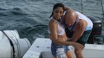 Vanessa Sky में 'Cuban Hottie Gets Rescued at Sea'